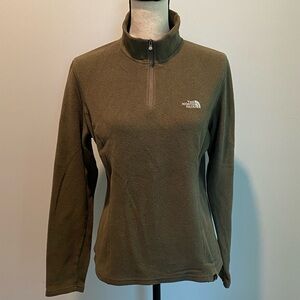 The North Face Polartec Fleece 1/4 Zip Pullover Jacket Womens size Large